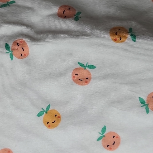 Carter's Peaches Zippered Footie, 9M - Picture 3 of 7
